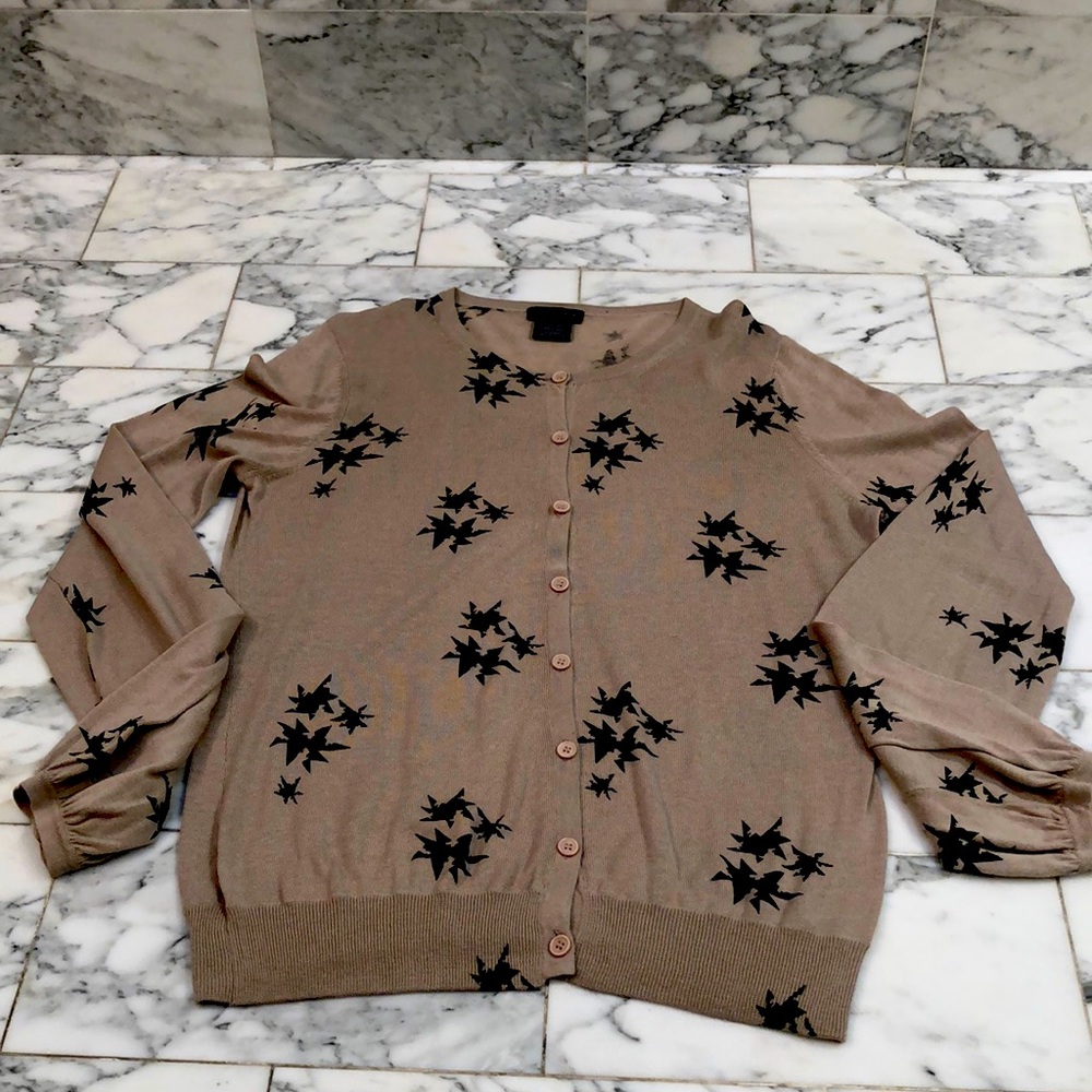 Line silk and cotton cardigan
